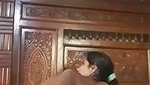 girl Masturbating With Large Ladle