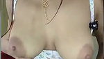 Beautiful bhabhi pressing her boobs