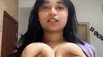 Beautiful delhi girl showing her huge boobs