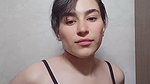 Beautiful girl bathing  showing boobs