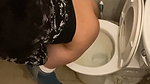 Beautiful girl showing her ass  pissing