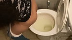 Beautiful girl showing her ass  pissing