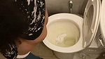 Beautiful girl showing her ass  pissing
