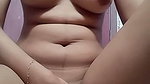 slim girl fingering in bathroom