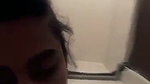 Desi girl standing masterbason in bathroom in the what a ejaculating expression