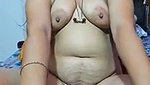 Aunty showing her asshole