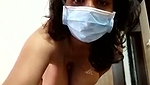 Aunty showing her hot boobs