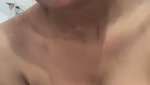 Hot aunty pressing her boobs