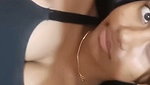 Tamil girl pressing her boobs