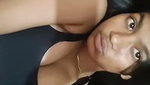 Tamil girl pressing her boobs