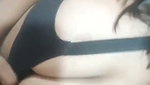 Tamil girl pressing her boobs