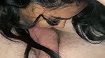 Hot girl give Blowjob  cum on her boob