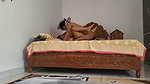 Pussy licking  bang her hard on bed