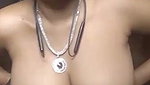 Aunty showing  smile