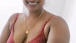 Aunty showing her black boobs