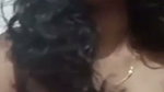 Hot aunty showing her boobs  pressing