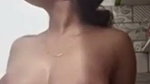 Hot aunty showing her boobs  pressing