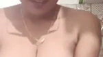 Hot aunty showing her boobs  pressing