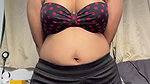 Hot girl pressing her boobs