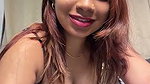 Hot girl pressing her boobs