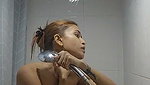 Hot model taking shower  showing her beauty