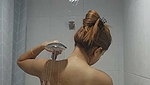 Hot model taking shower  showing her beauty