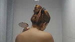 Hot model taking shower  showing her beauty