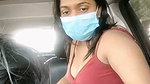 Anjali changing bra inside car  showing her boobs