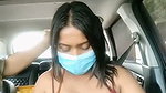 Anjali changing bra inside car  showing her boobs