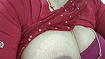 Tamil aunty show one side of boob