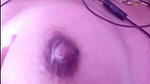 Hot girl showing her boobs  pressing on video call