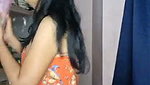 Nisha showing her boobs in kitchen room