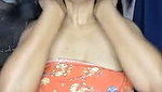 Nisha showing her boobs in kitchen room