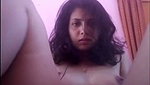 Sexy girl showing her hairly pussy on video call suddenly mummy call her