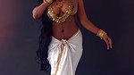Sexy model showing her nipple