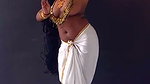 Sexy model showing her nipple