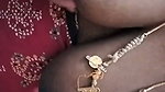 Telugu aunty show her black boobs with milk