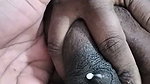 Telugu aunty show her black boobs with milk