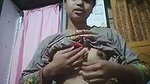 Horny Village Bhabhi Pressing Her Boobs
