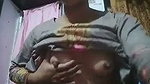 Horny Village Bhabhi Pressing Her Boobs