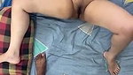 Bhabhi showing her pussy  fucked on bed