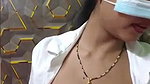 Delhi aunty pressing her own boobs