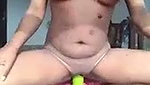 Hot aunty destroying her pussy