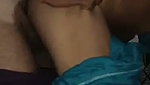 Husband fuck his wife in standing doggy position in kitchen room