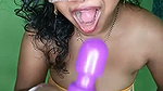 Juhi bhabhi drilling her pussy with purple dilo