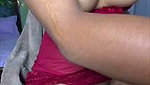 Sexy girl showing her boobs  finger her pussy