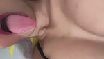 Sexy girl showing her huge boobs