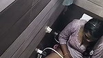 Aunty washing her pussy