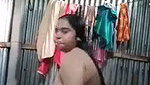 Bangladeshi bhabhi taking bath  showing