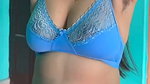 Beautiful bhabhi showing her boob in transparent bra